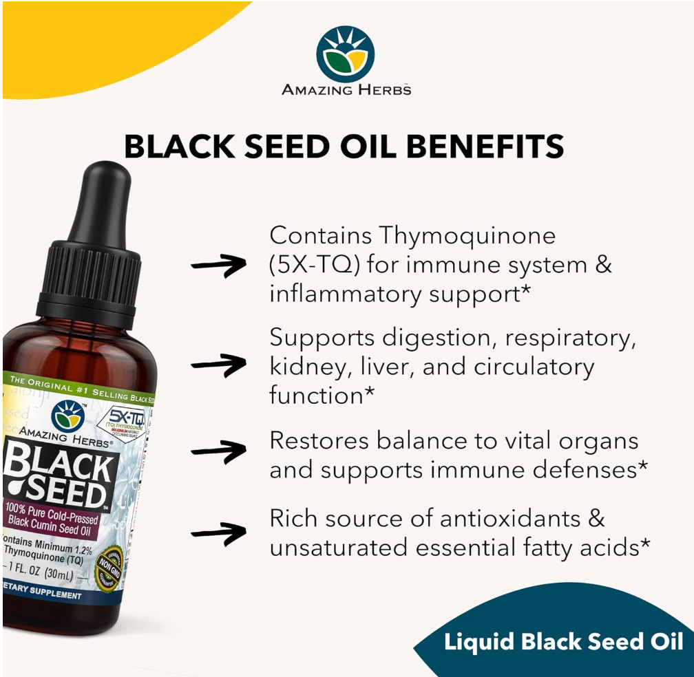 Amazing Herbs Black Seed 1 FL OZ