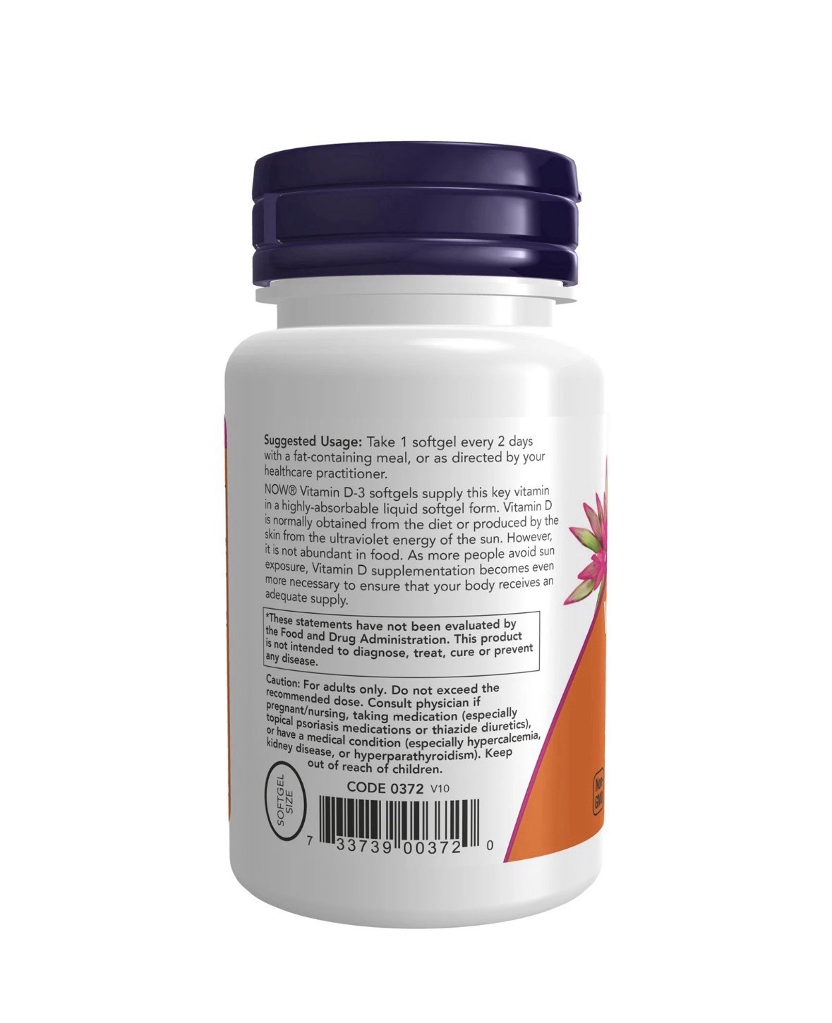 NOW Foods Vitamin D-3 5000 IU 120 Softgels