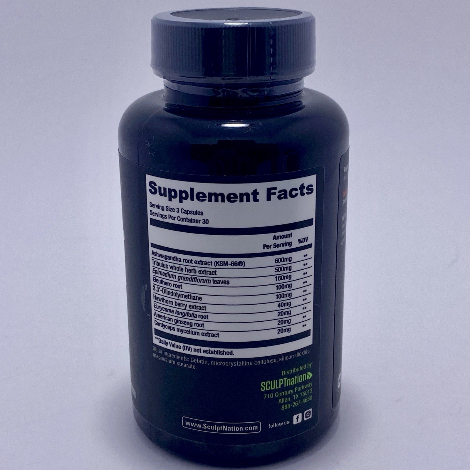 Max TestBoost 90 Capsules X3 jars SCULPTnation UNOPENED mfg date