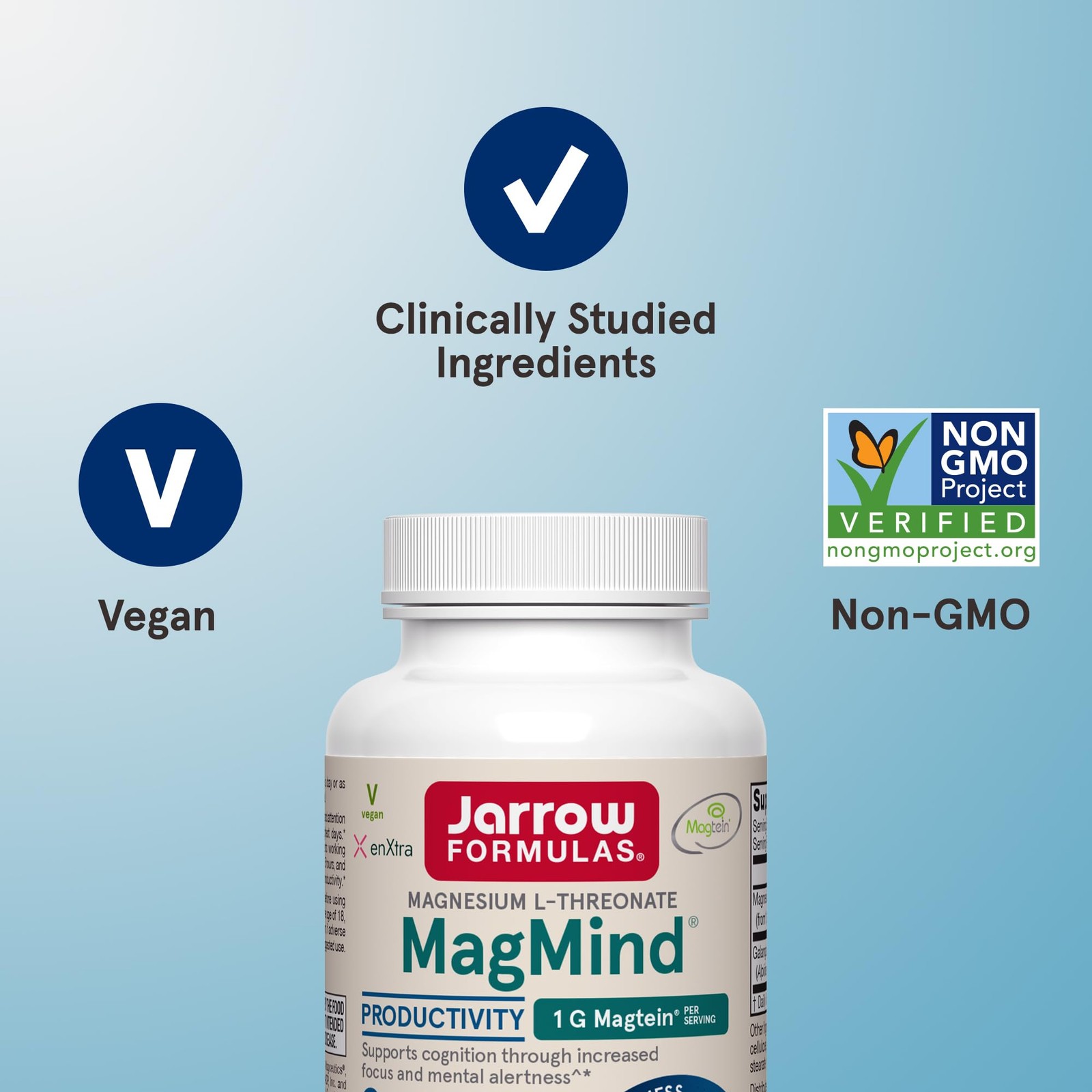 Jarrow Formulas Magnesium L-Threonate Magmind Productivity High Absorption