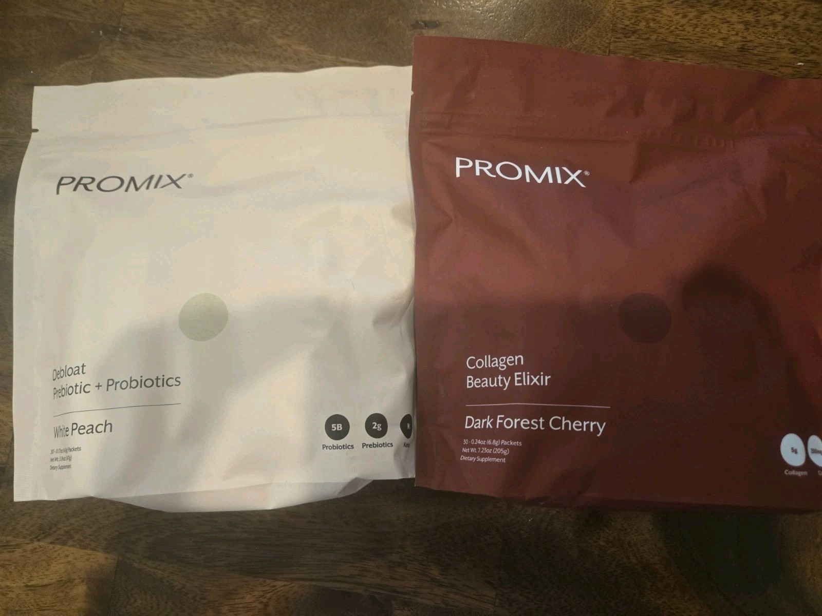 Promix White Peach Probiotic & Collagen Beauty Elixer Dark Forest Cherry Bundle