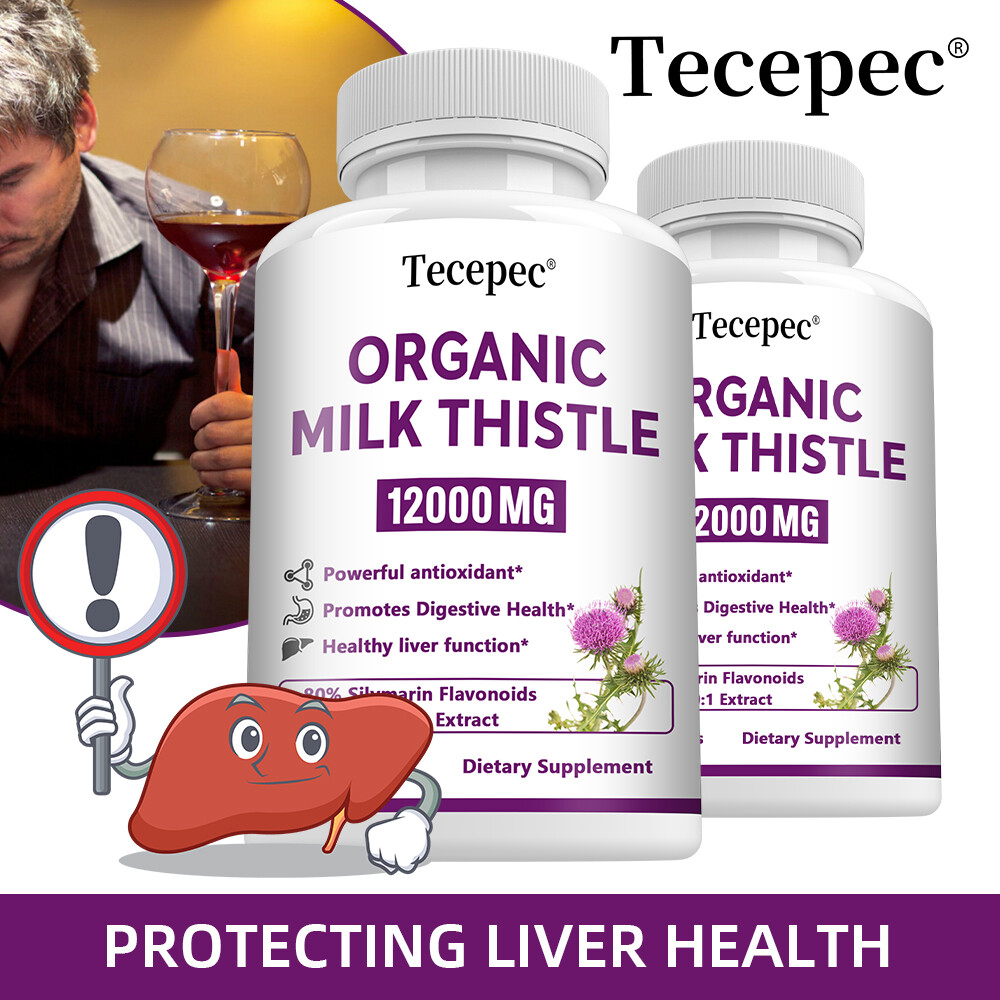 Organic Milk Thistle 30:1 Extract 12000 mg (Silymarin) – Healthy Liver Function