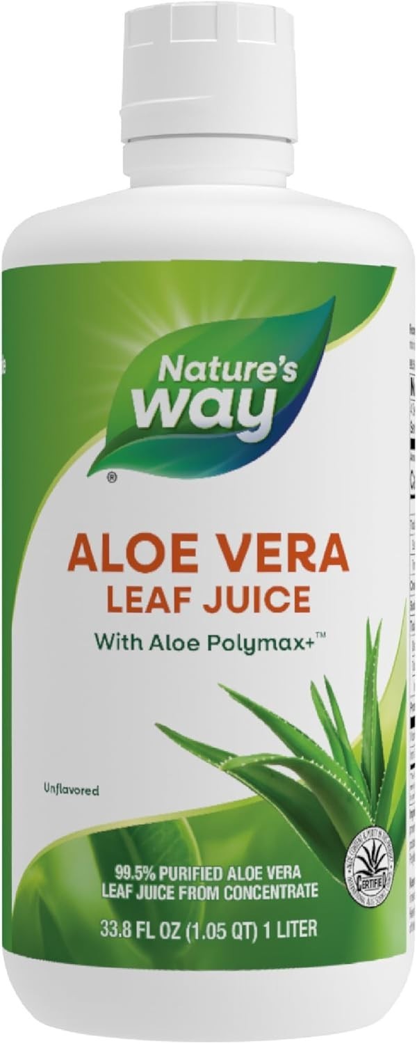Versatile Unflavored Aloe Vera Juice with Polymax+ – 33.8 Fl Oz for Smoothies