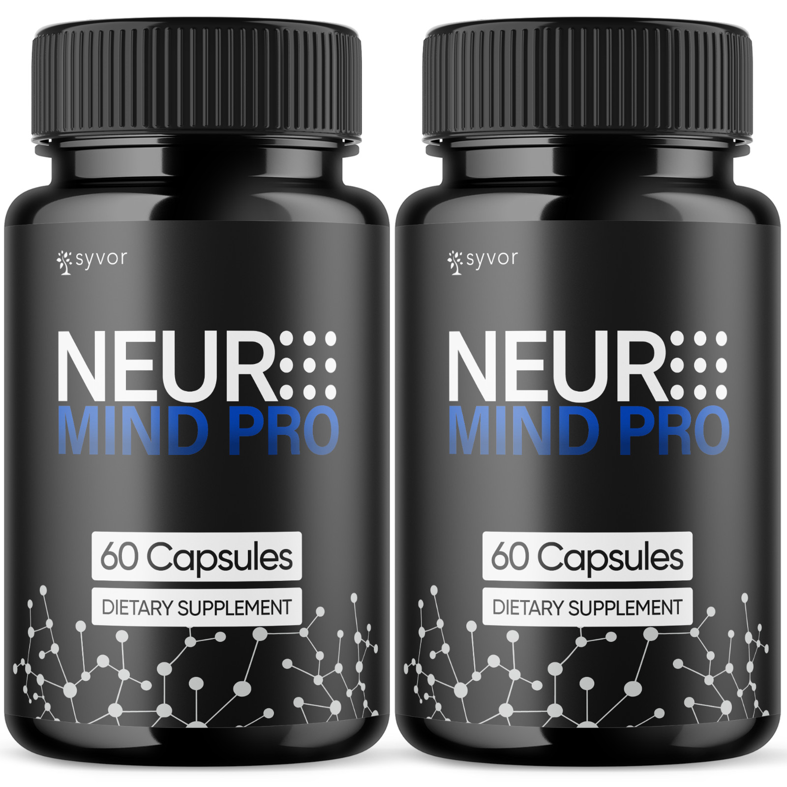 (2 Pack) Neuro Mind Pro Nootropic Natural Brain Formula Supplement 120 Capsules