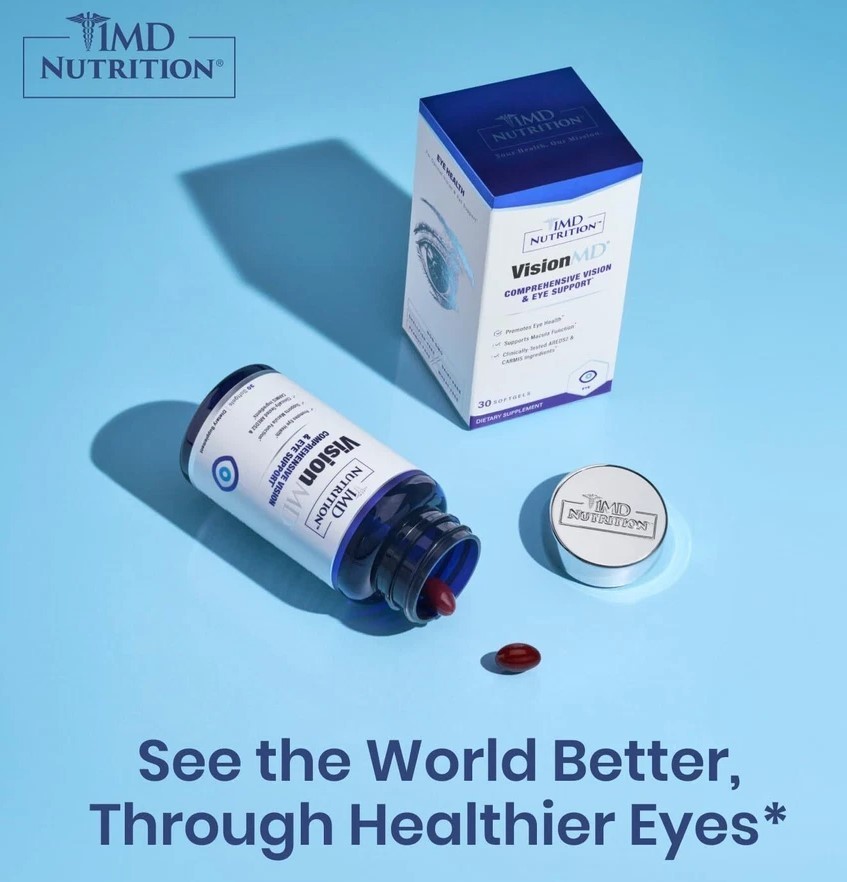 3 pack Vision Nutrition MD MD Eye Vitamin CARMIS – Eye Supplement 30 Softgels.