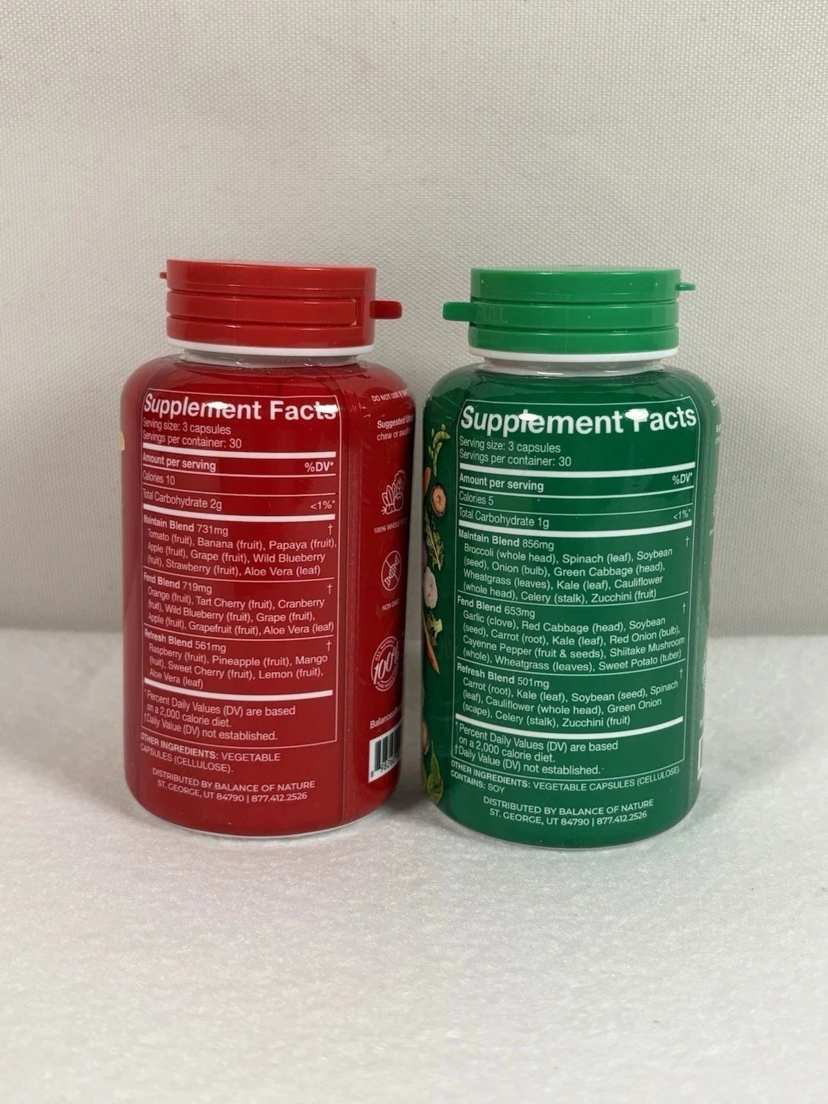 Natures Fruits & Veggies BALANCE Na Dietary Supplement (2 Pack 90 Capsules each)