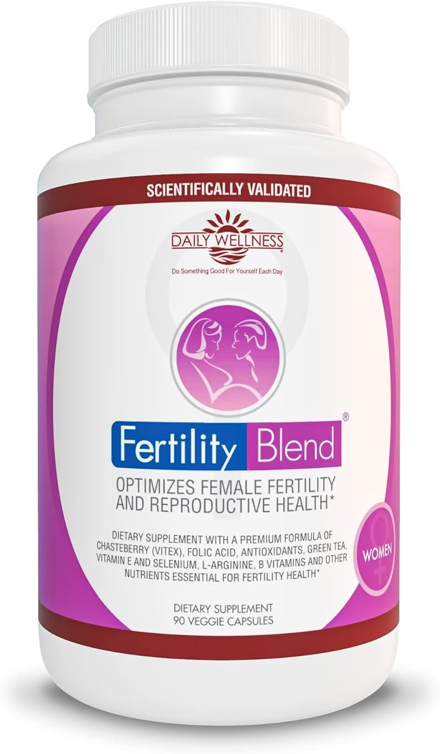 Fertility Blend for Women Daily Wellness Supplement 90 Veggie Capsules