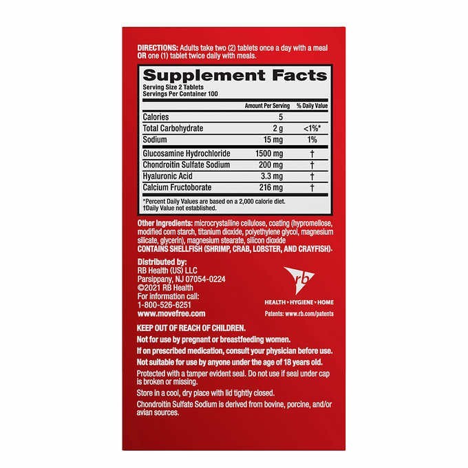 Schiff Move Free Advanced Joint Supplement, 200 Tablets