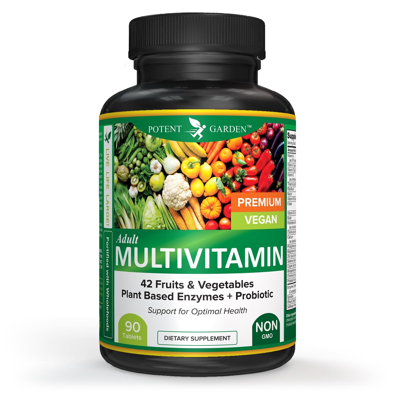 Potent Garden Adult Multivitamin for Women & Men 42 Fruits & Vegetables Plus …