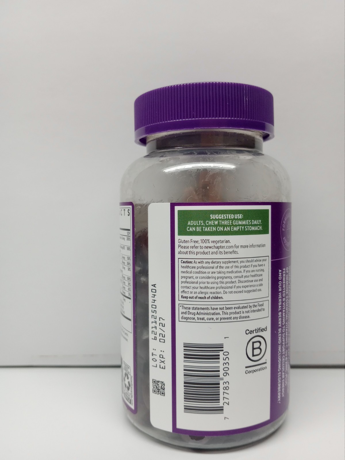 New Chapter Women’s Multivitamin Gummies Berry-Citrus, 75 Gummies Exp. 02/27