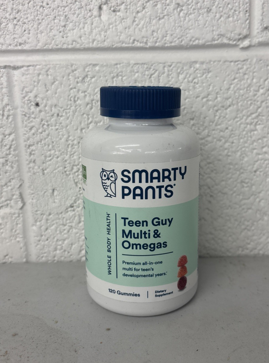 SmartyPants Teen Guy Daily Multi & Omegas Gummies – 120 Gummies *EXP 08/2026*