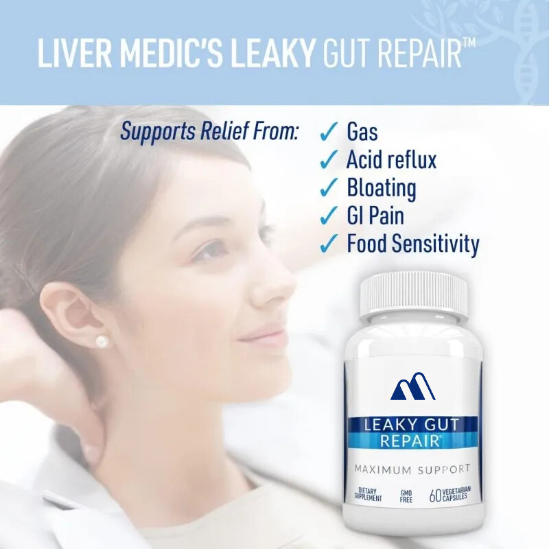 Leaky Gut Glutamine, Quercetin, and Gancao Root 60 Capsules