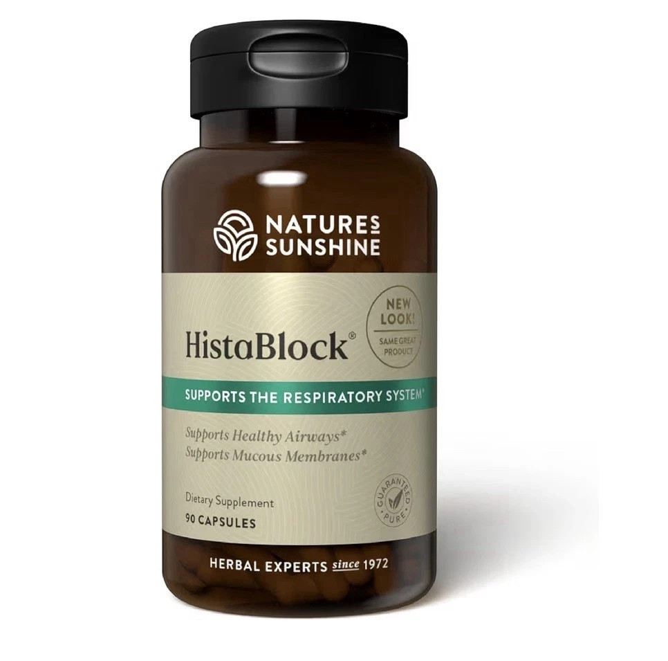 Nature’s Sunshine HistaBlock Respiratory Support 90 VegCaps Free Shipping