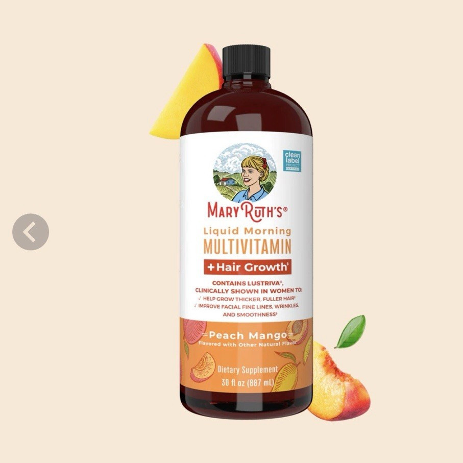 MaryRuth’s Liquid Multivitamin Hair Growth Women Peach Mango 15.22 fl oz