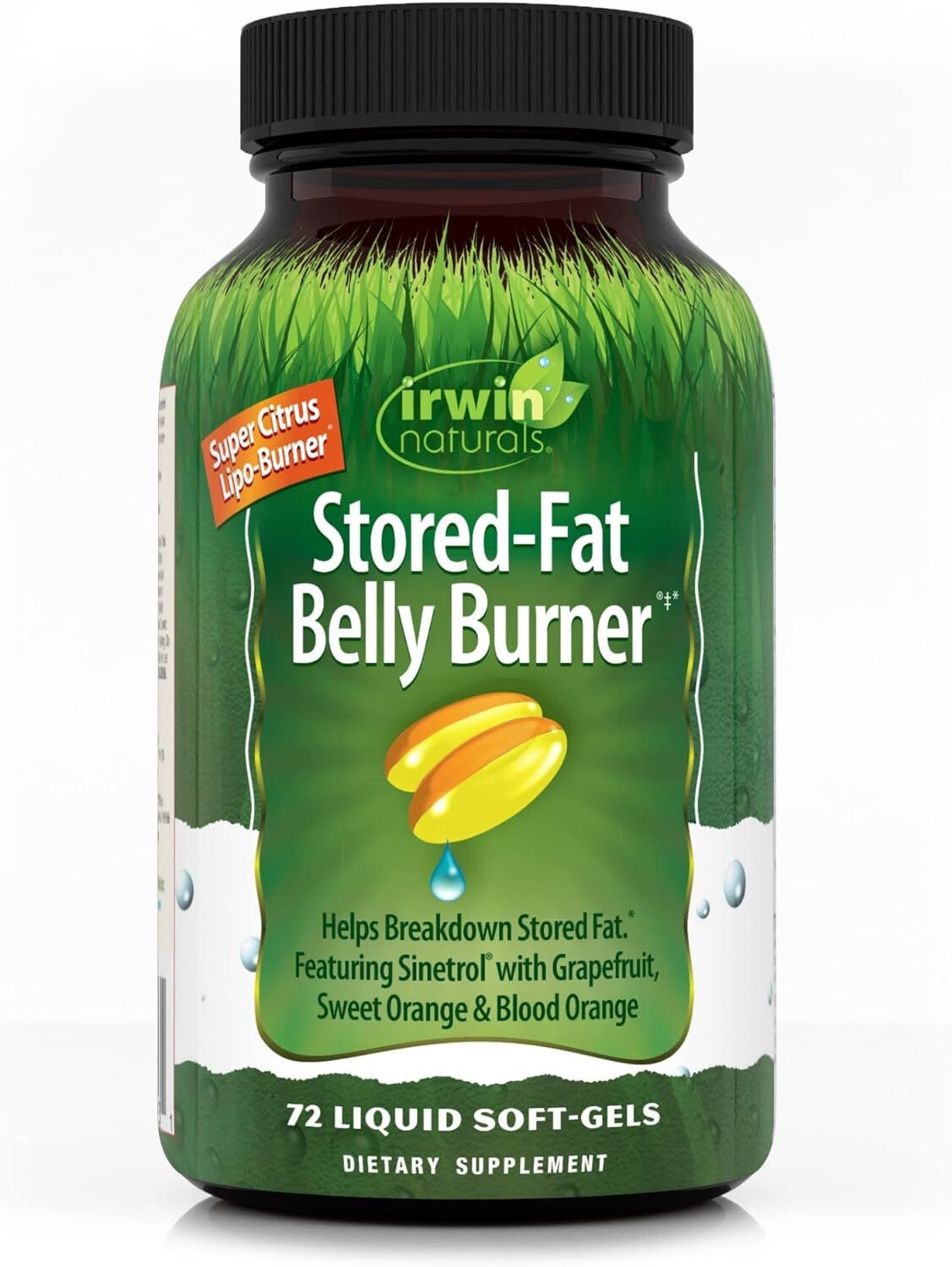 Irwin Naturals Stored Fat Belly Burner, Helps Break Stored Fat, 72 Softgels