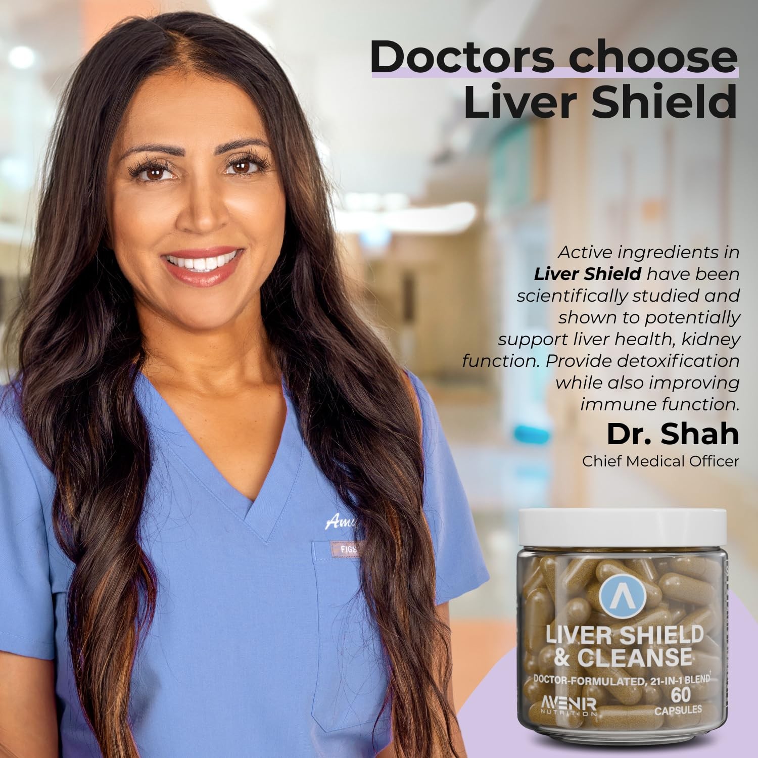 Avenir Nutrition Liver Shield & Cleanse | Herbal 60 Count (Pack of 3)