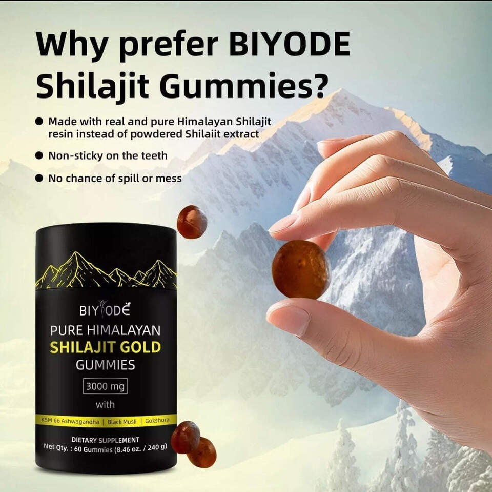 Himalayan Shilajit GOLD Gummies, Organic, Extremely strong 3000 mg, Fulvic Acid