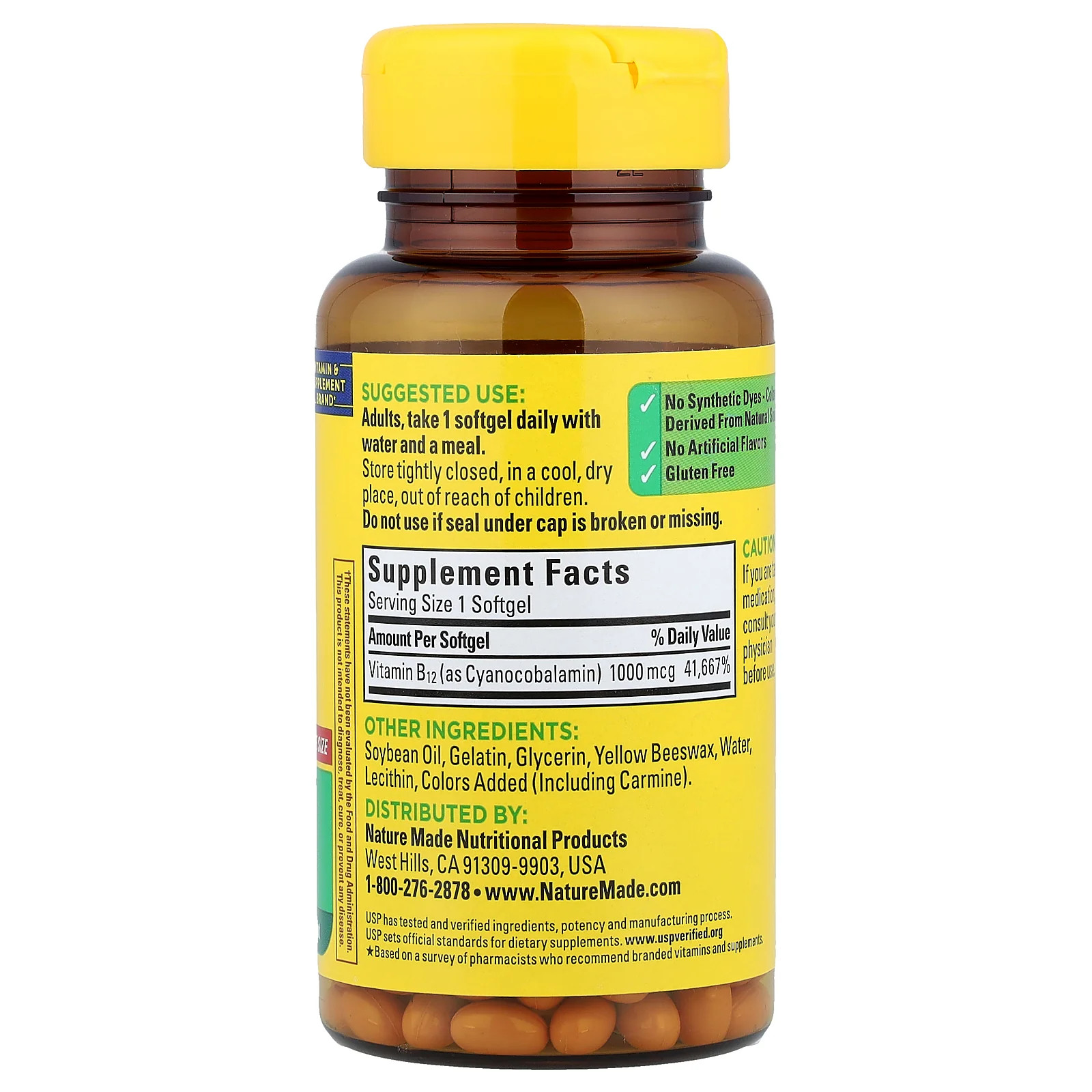 2 X Nature Made, Vitamin B12, 1,000 mcg, 150 Softgels