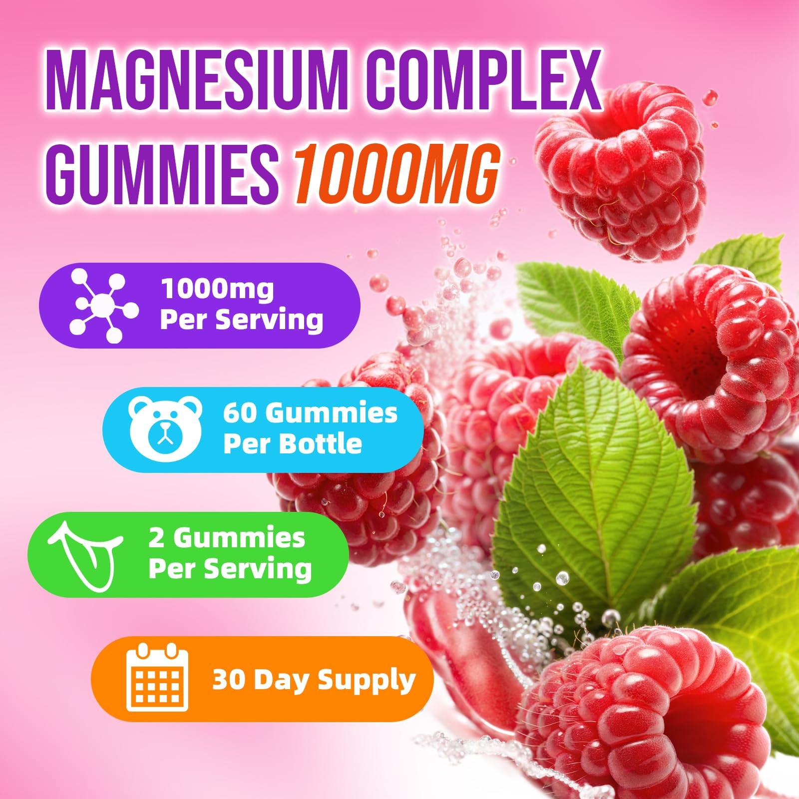 Magnesium Complex Gummies – with 12 Forms of Magnesium Plus Vitamins B6, B12 …
