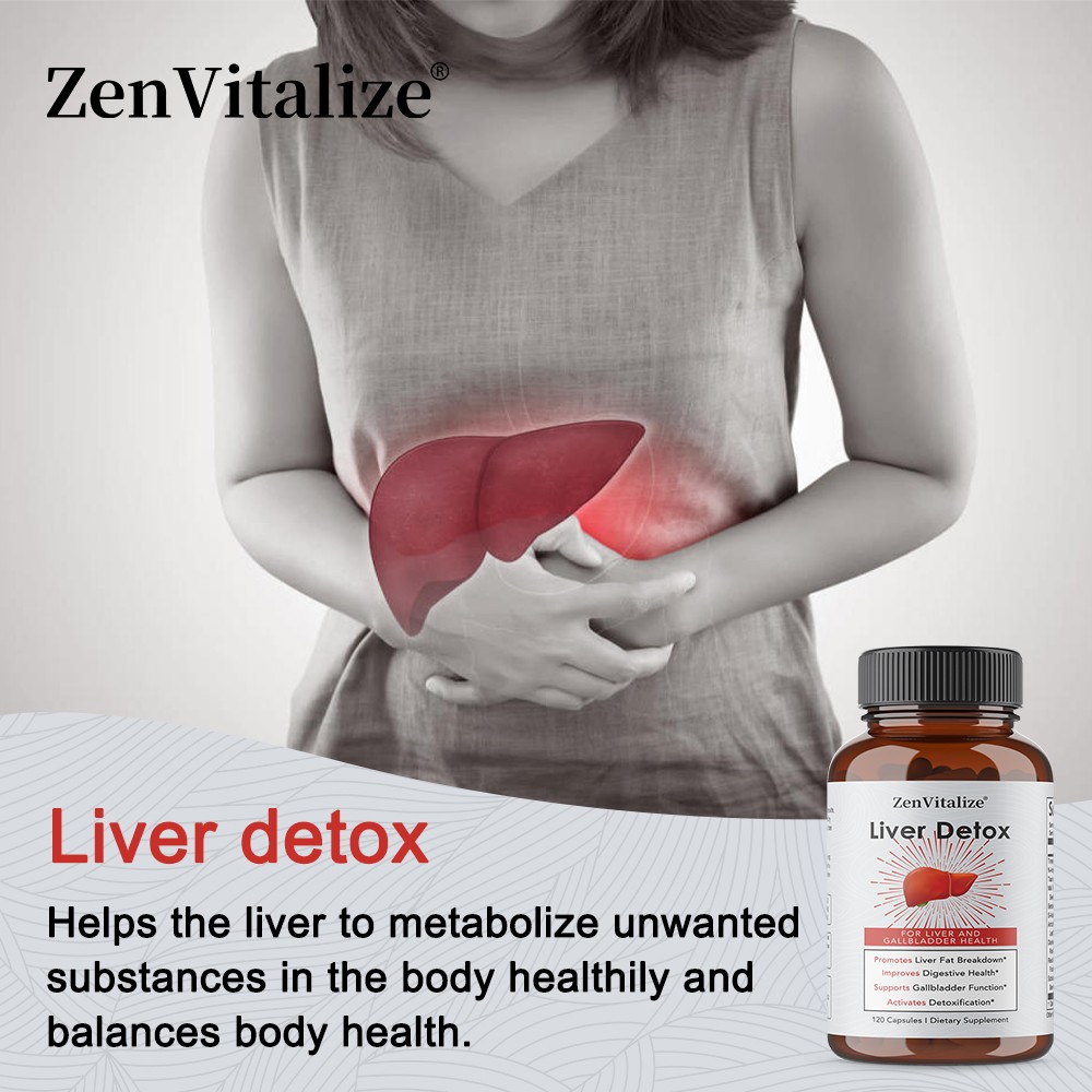 Liver Detox formulated with Milk Thistl 100mg Improves Digestive Health 30/60/12
