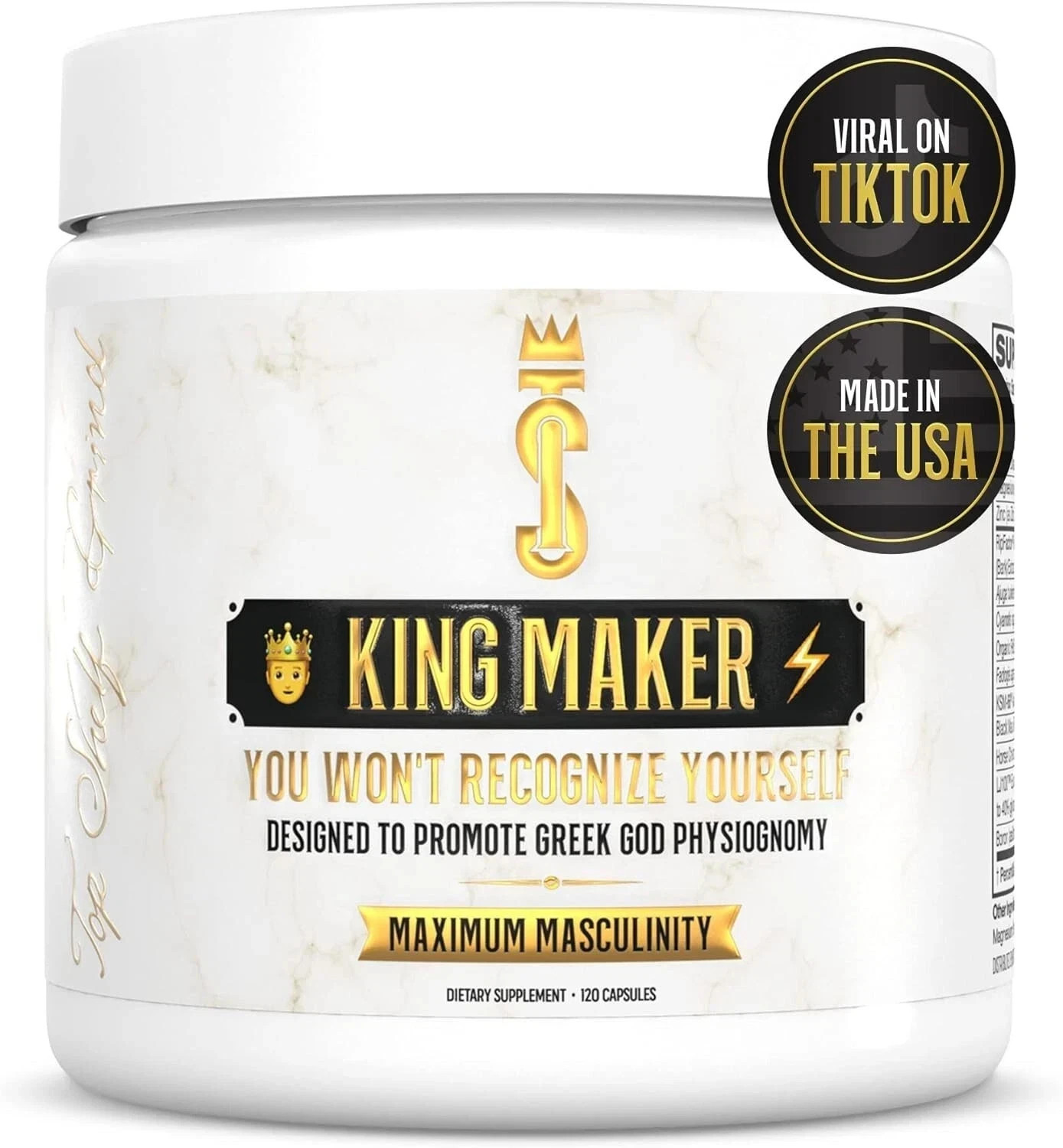 Top Shelf Grind King Maker,13-in-1Anabolic Supplement for Men to Increase Stamna