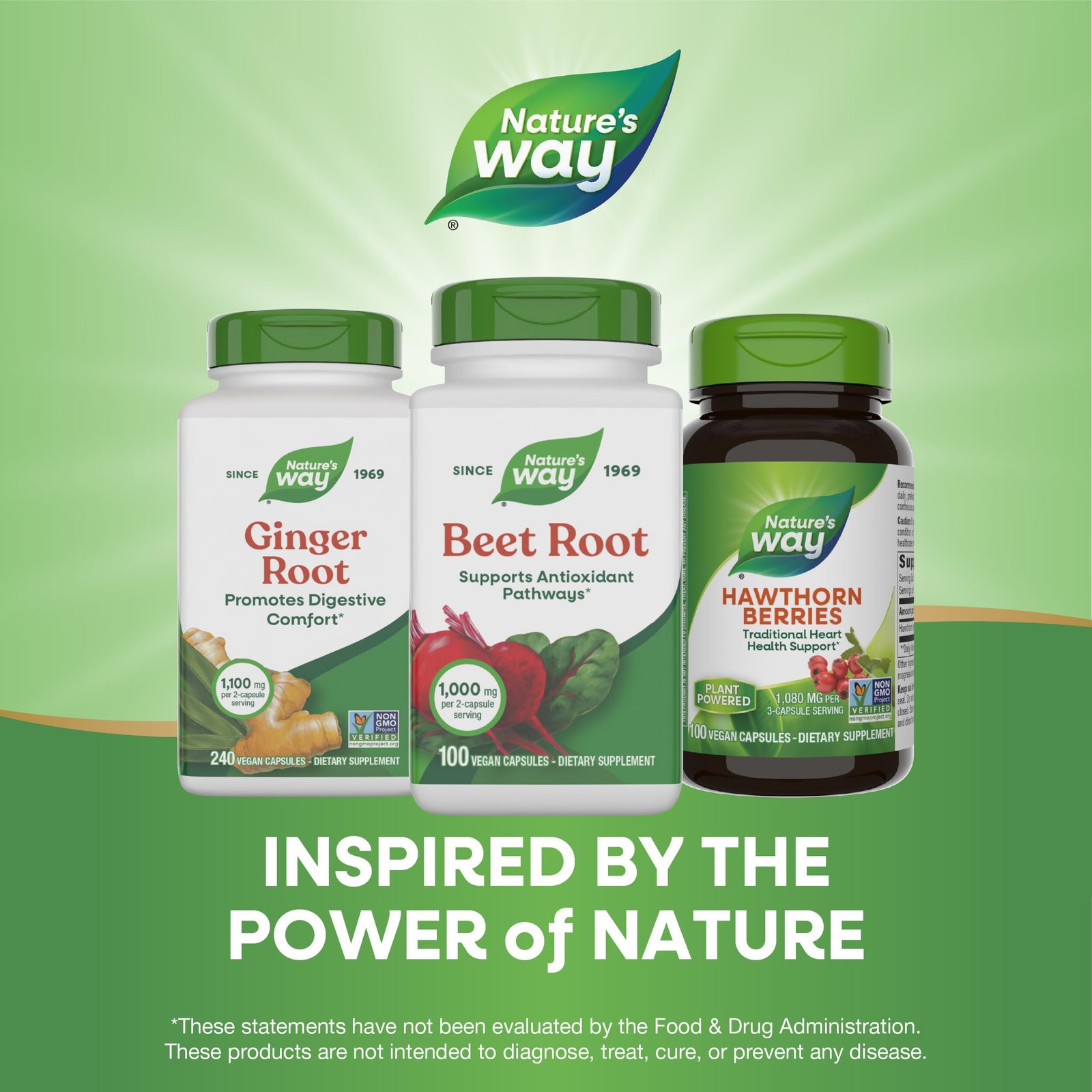 12/29 Nature’s Way Beet Root Capsules, Supports Antioxidant Pathways 100 Count (