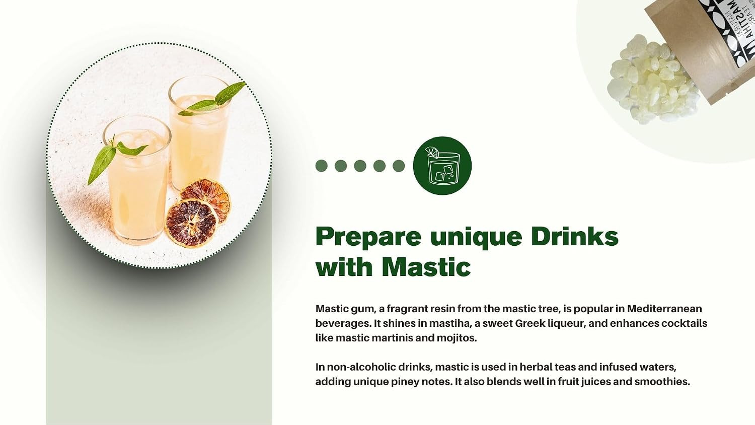 Chios Mastiha Tears Gum Greek 100% Natural Mastic Packs from Mastic Growers