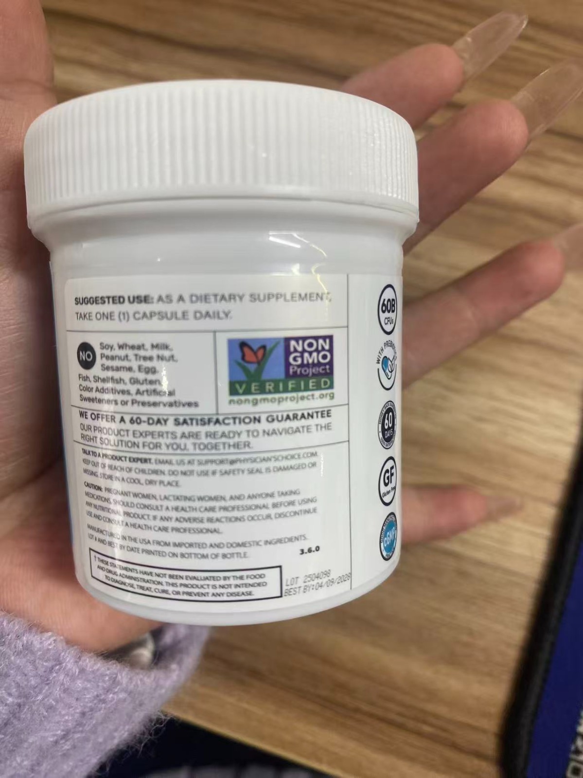 Physician’s Choice 60 Billion Probiotic 2 Pack 60 Capsules Gut Health