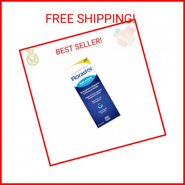 Florastor Probiotics for Digestive and Immune Health, 100 Capsules, Probiotics f