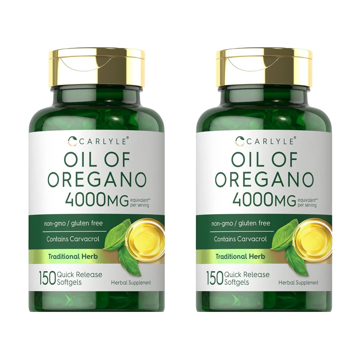 Carlyle Oregano Oil 4000Mg Supplement | 150 Softgel Capsules | Contain