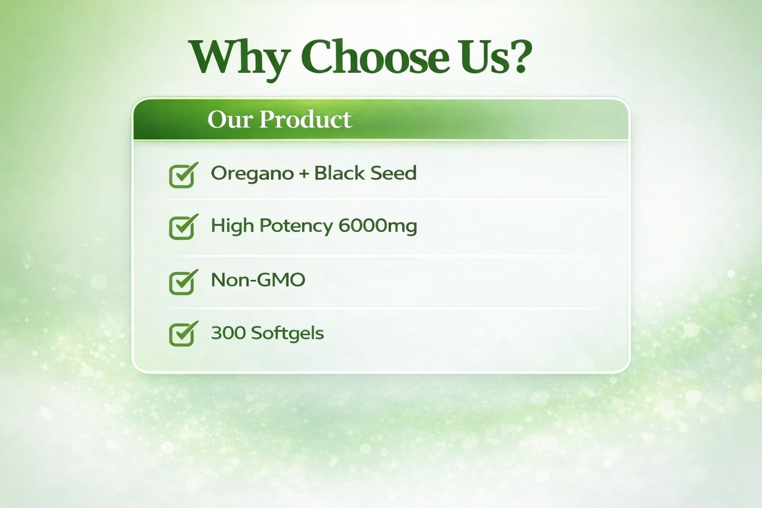 Oil of Oregano 6000mg with Black Seed Oil 300 Softgels Non-GMO Lab Tested
