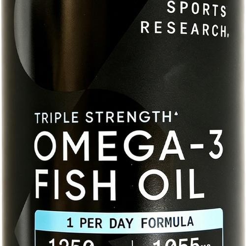 Sports Research Triple Strength Omega-3 Fish Oil, 150 Fish Softgels