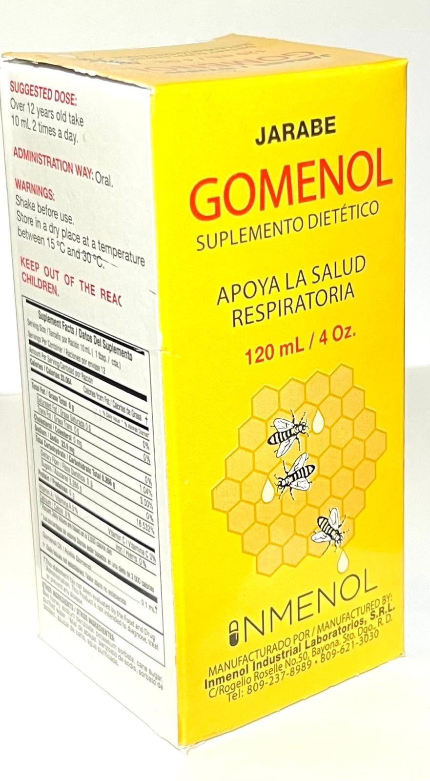 Gomenol Syrup Support Health Respiratory 4 oz