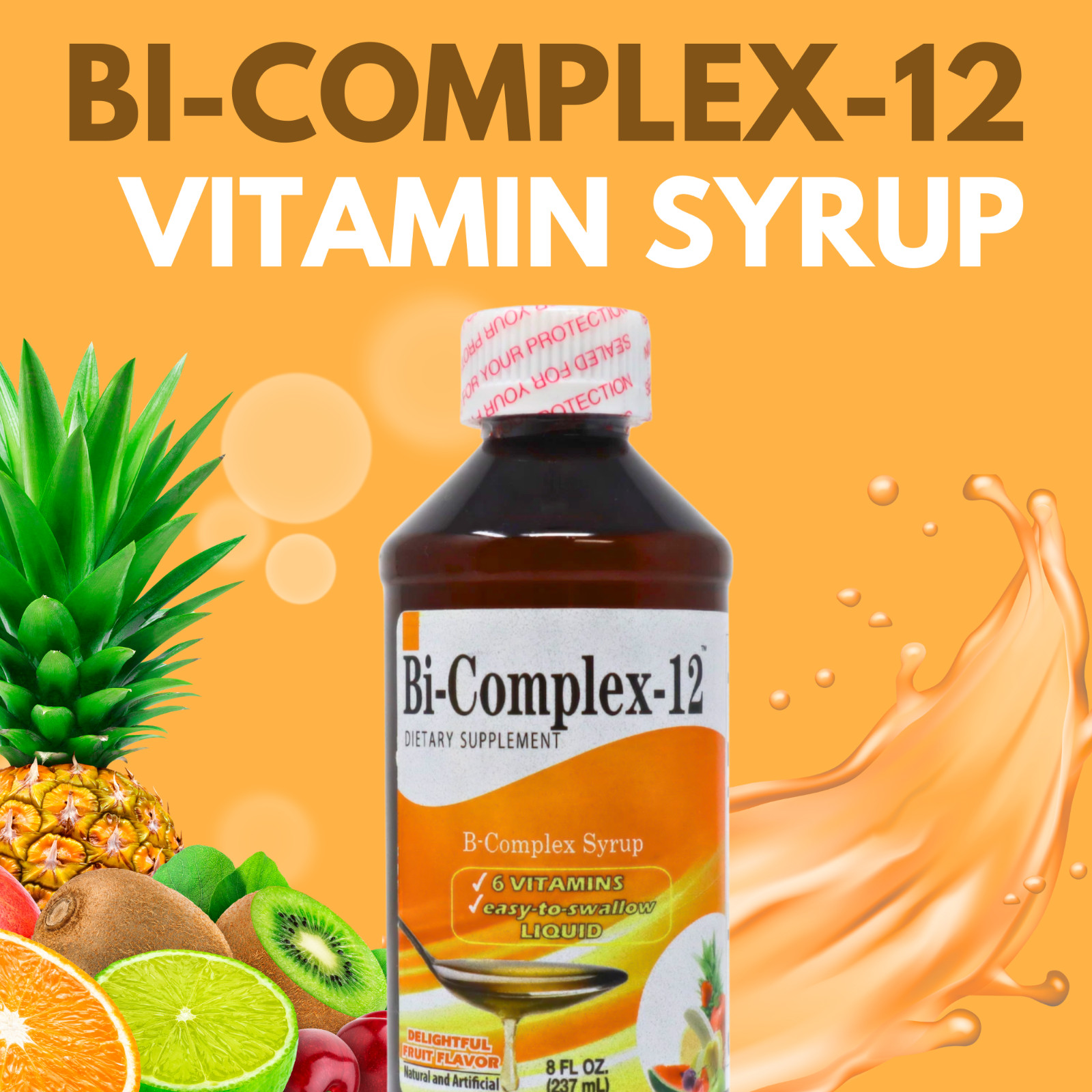 Menper Bi-Complex 12 Liquid 8 fl oz – Energy Support & Metabolism (3-Pack)