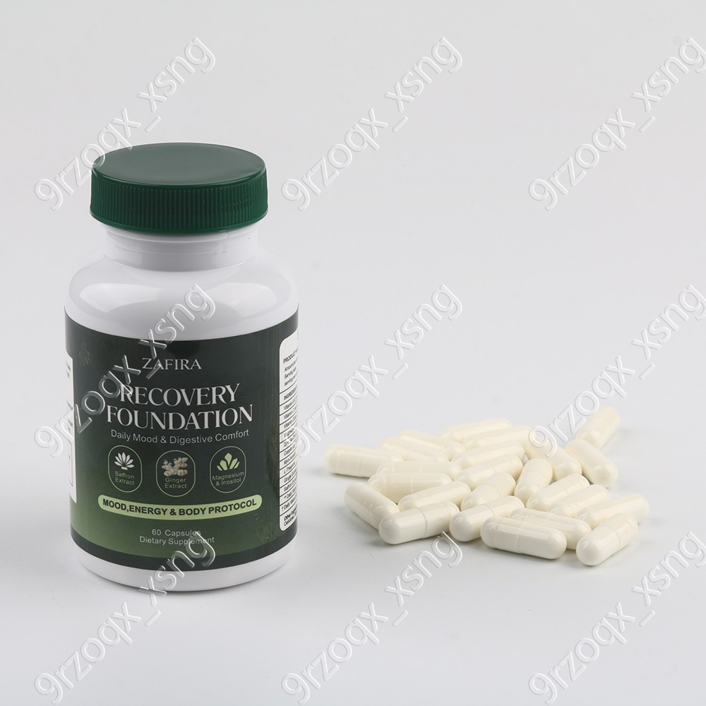 （3 pack）Zafira Recovery Foundation Mood & Digestive Support With Saffron Extrac