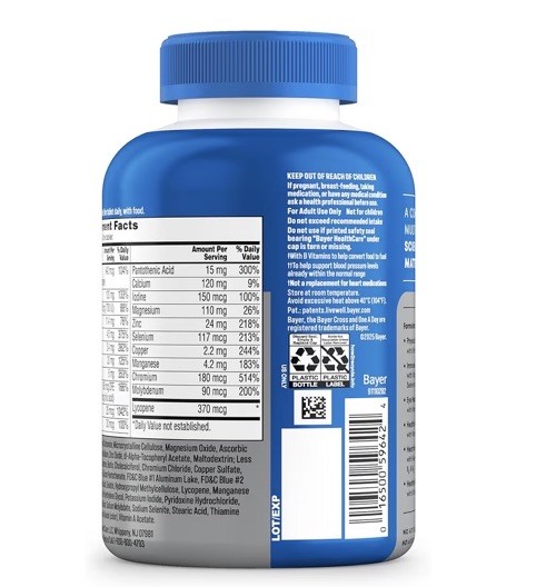 One A Day Men’s 50+ Healthy Advantage Multivitamin, Multivitamin for Men with…