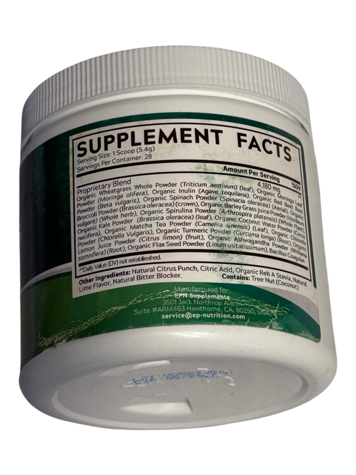 Nature’s RX- Greens and Reds Superfood Powder – 28 Servings – Ex: 8/26