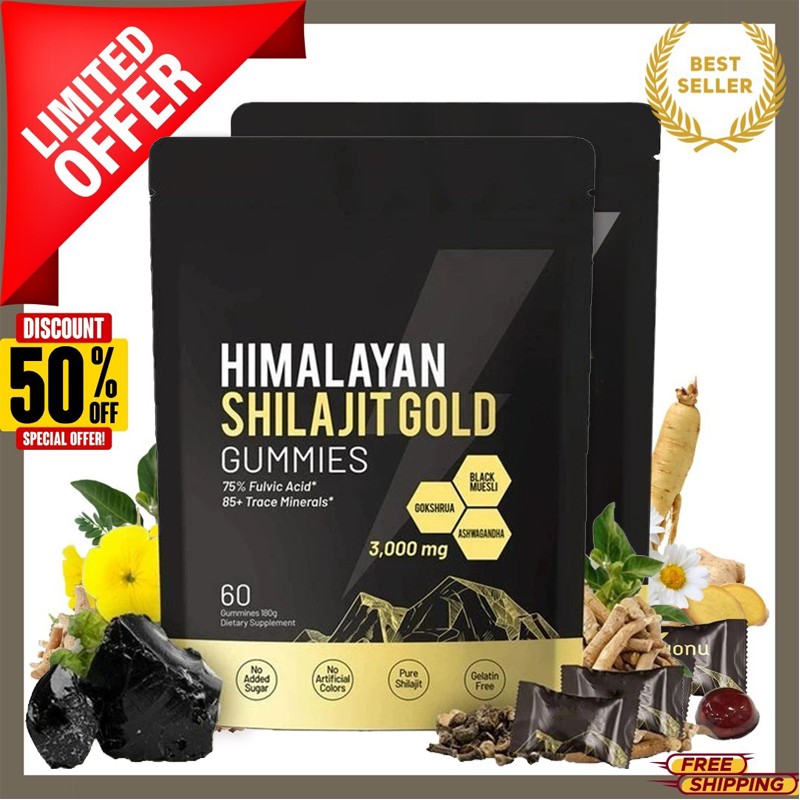 Shilajit 300 Gummies, Shilajit Micronutrient Supplement, Himalayan Premium fresh