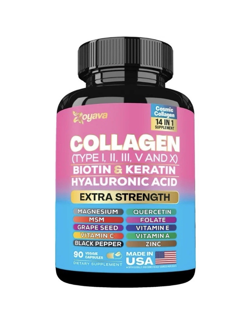 Collagen Zoyava Pills Peptides Types I, II, III, V & X – NEW ~ SHIPS FROM USA