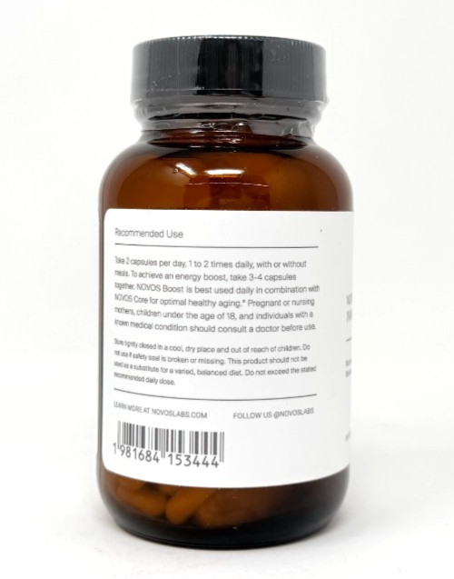 Novos Novos NAD+ Boost Vitamin – 60 Capsules – EXP 12/2027 – New/Sealed