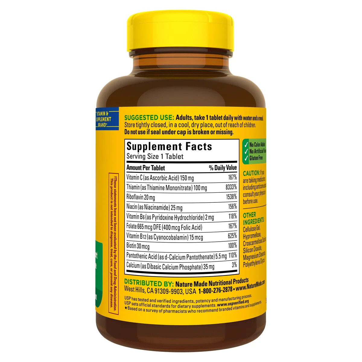 Nature Made Super B-Complex with Vitamin C & Folic Acid, 460 tablets