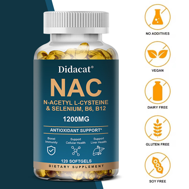 N-Acetyl L-Cysteine (NAC) 1200mg | 30 to 120 Capsules Max Strength Veg Caps