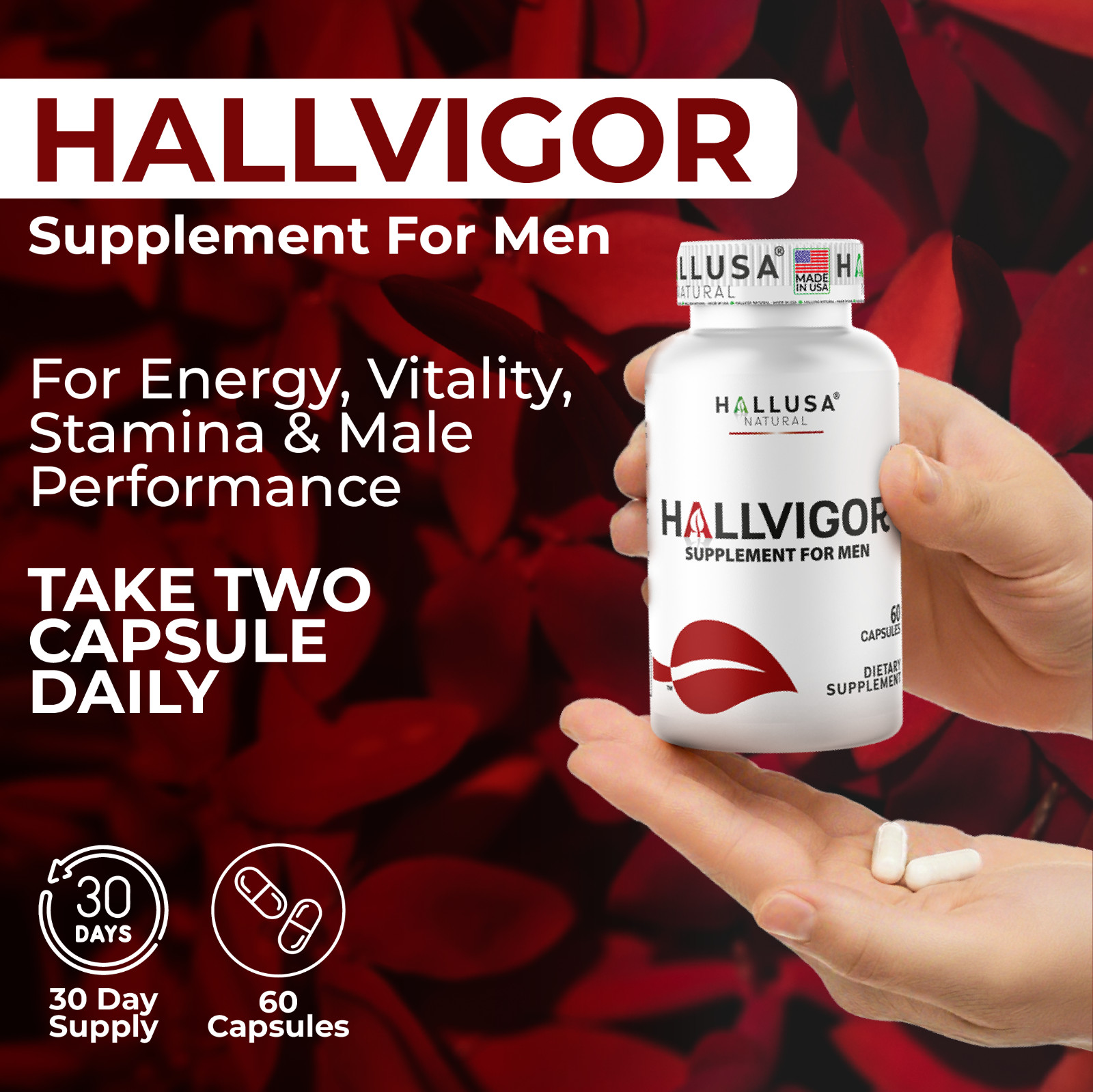 HALLPROST & HALLVIGOR – Complete Treatment for Men – Prostatic well-being 120Cap