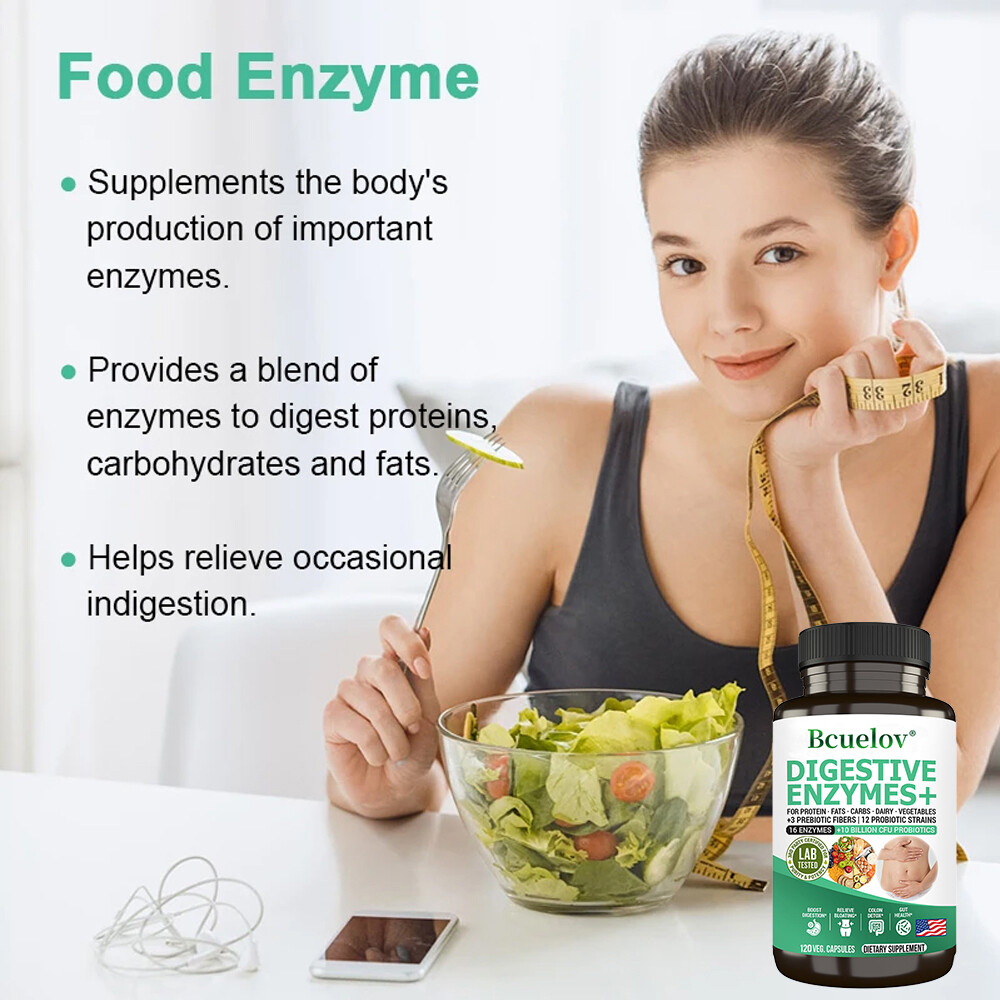 16 Digestive Enzymes Blend 500mg-16 ENZYMES +10 BILLION CFU PROBIOTICS