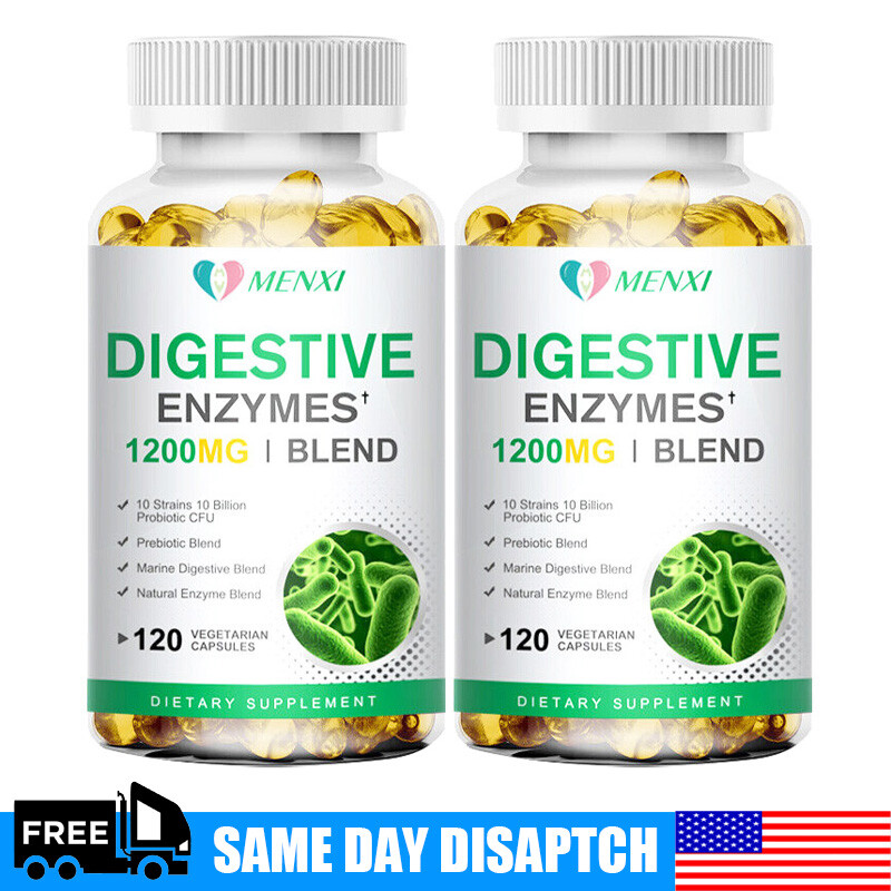 Digestive Enzymes Prebiotic & Probiotics Gas, Constipation & Bloating Relief 240