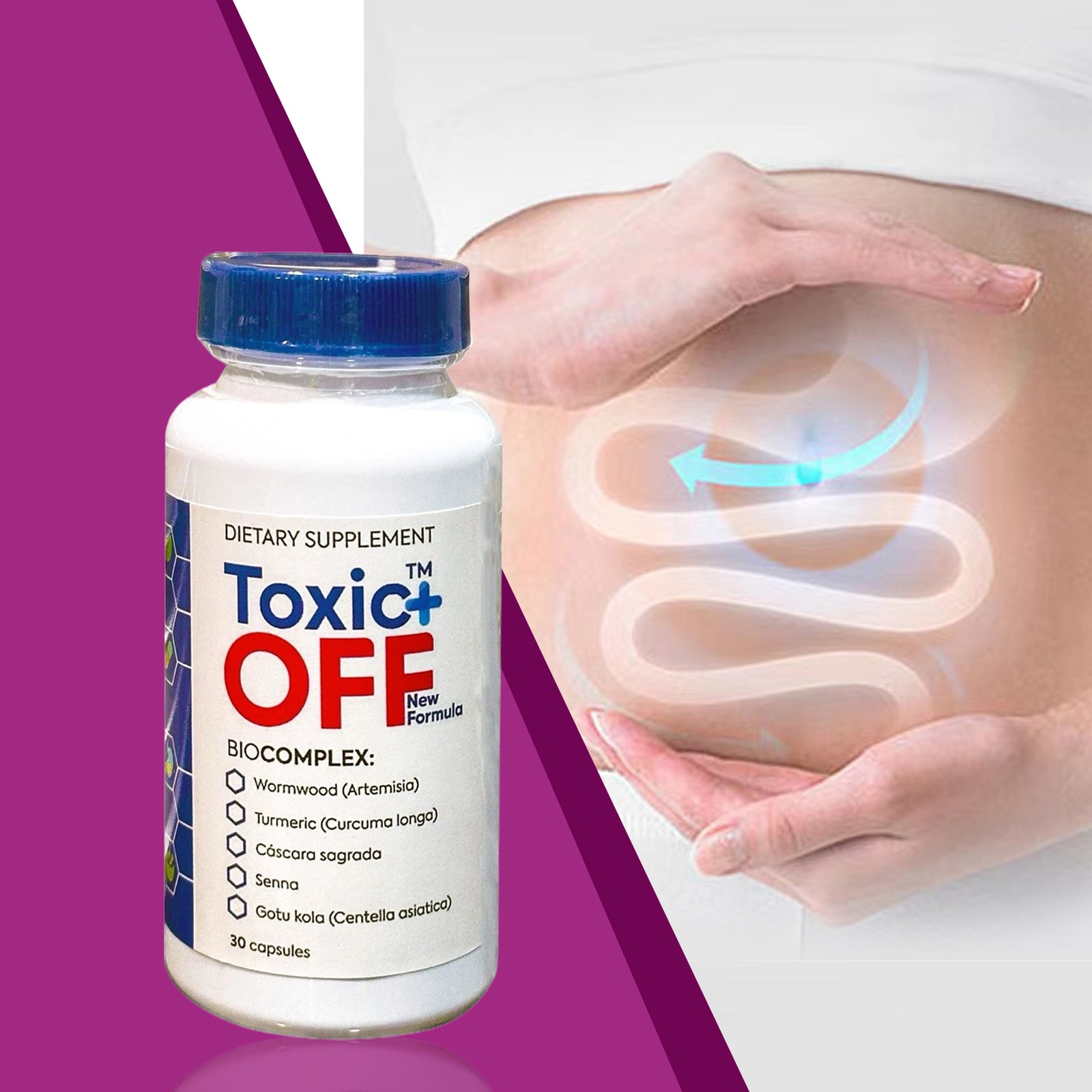 Off Toxic Plus 30 Capsules 1 Month Treatment New Formula