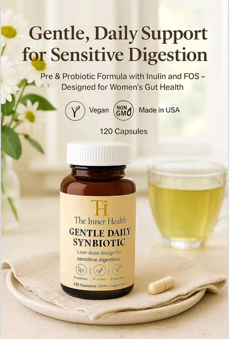 Inner Health Gentle Synbiotic 120 Caps Prebiotic Sensitive Intestine