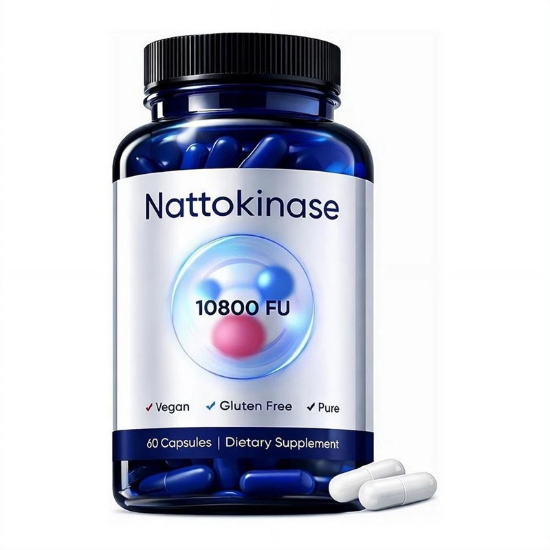 Nattokinase Supplement – 10800 FU 60 Capsules Per Serving Heart Circulation