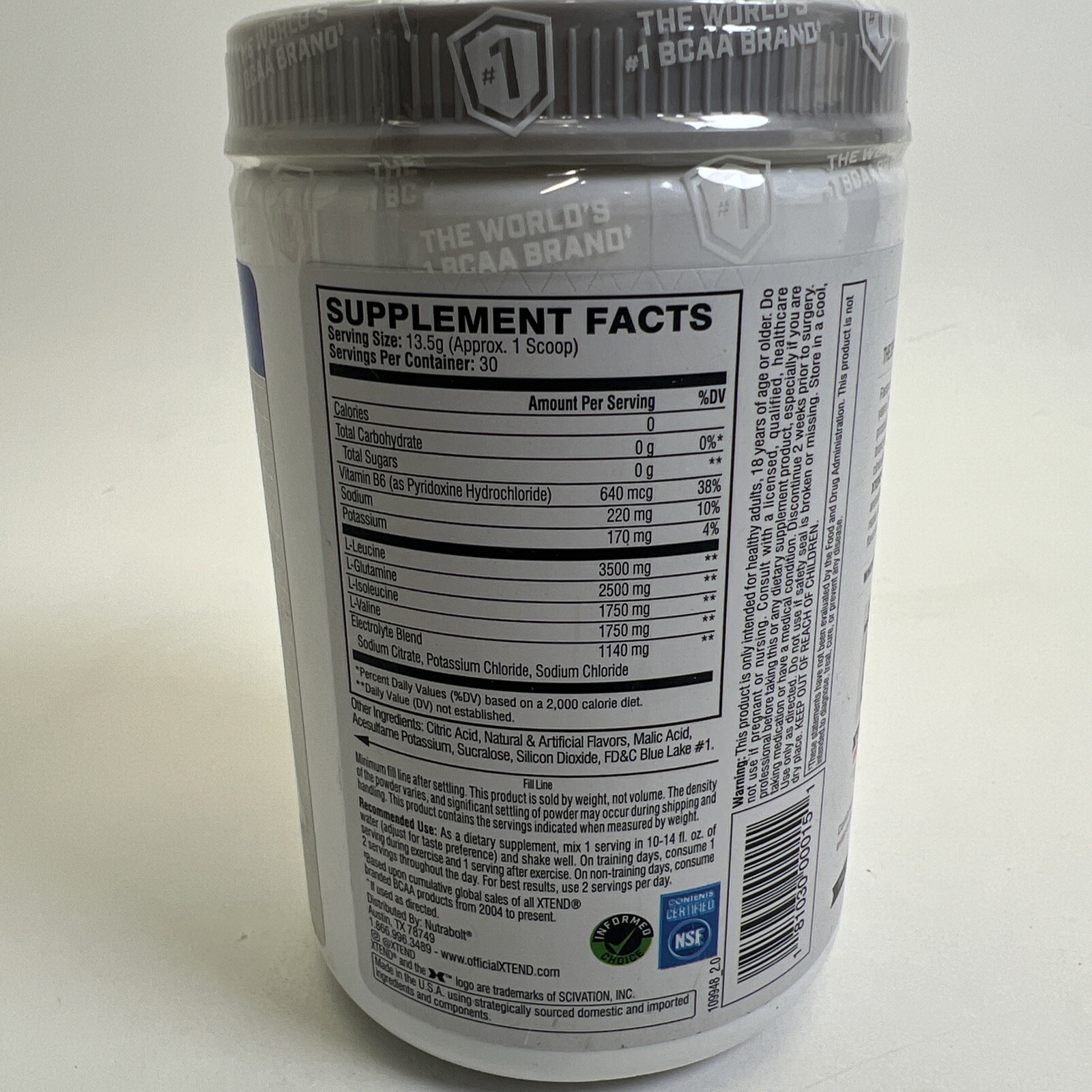 The Original 7G BCAA, Blue Raspberry Ice, 14.3 oz (405 g). 01/2024. 144