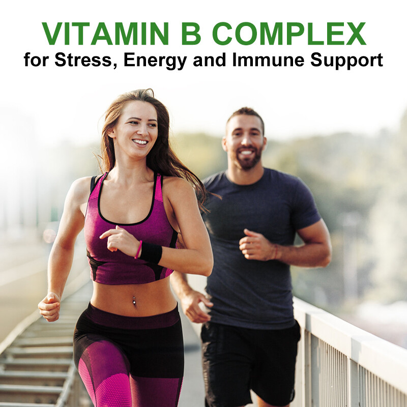 Vitamin B Complex 120Capsules Vitamin b12 D3+K2 &Calcium,Immune Support